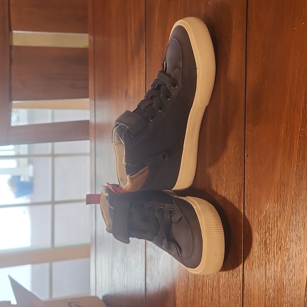 Cat & Jack Navy and White Kids Sneakers - Size 13